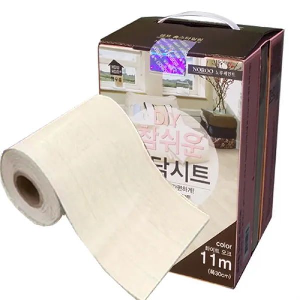 노루하우홈 붙이는장판 참쉬운장판 장판시트지 11m, 화이트오크