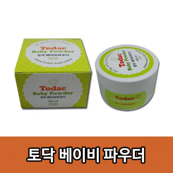 (주)삼현제약 토닥 베이비 파우더 어린이파우더 유아파우더 베이비파우더 100ml, 8개