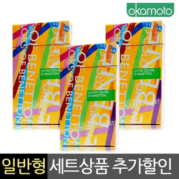 [NO-821]오카모토 일반형 콘돔 베네통 실속세트(36개입), 1세트, 36개입