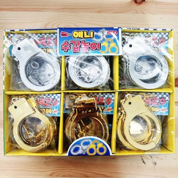 (24개묶음) n16582/1 애니 수갑놀이/경찰 도둑 역할놀이 할로윈 소품