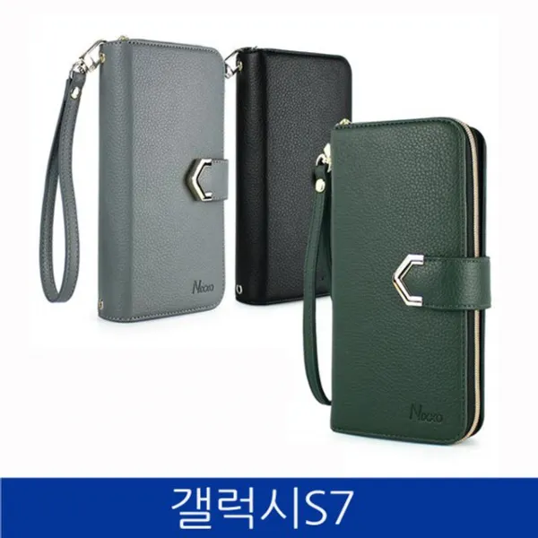 지퍼갤럭시페블지갑형폰케이스 BOSOCO N8724-Gj76643 닉쏘 페블 지퍼 핸드폰케이스, 카키, 본상품선택