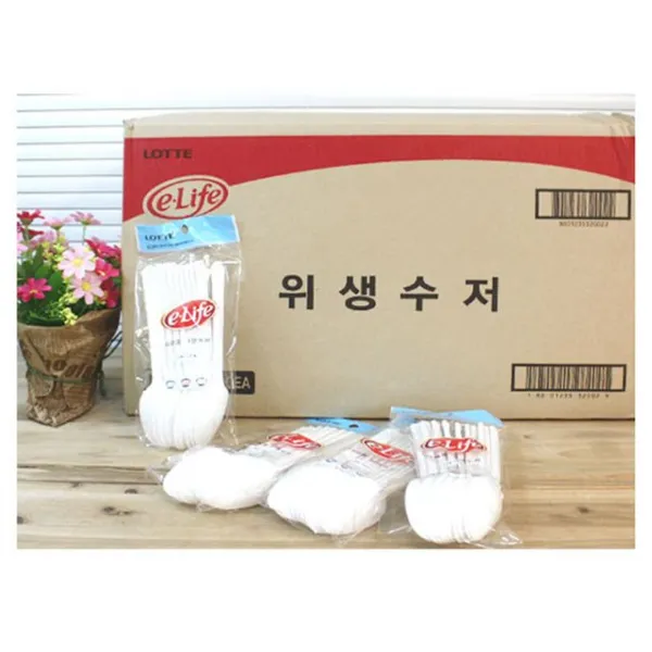 (2개묶음)위생수저 100개입 1개 일회용용기 일회용기 일회용접