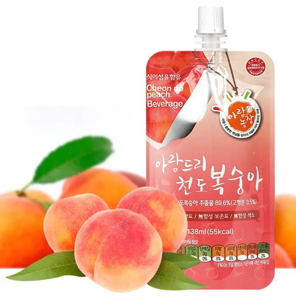 아람농장 아람드리 어린이음료 아기주스 138ml, 천도복숭아, 30팩