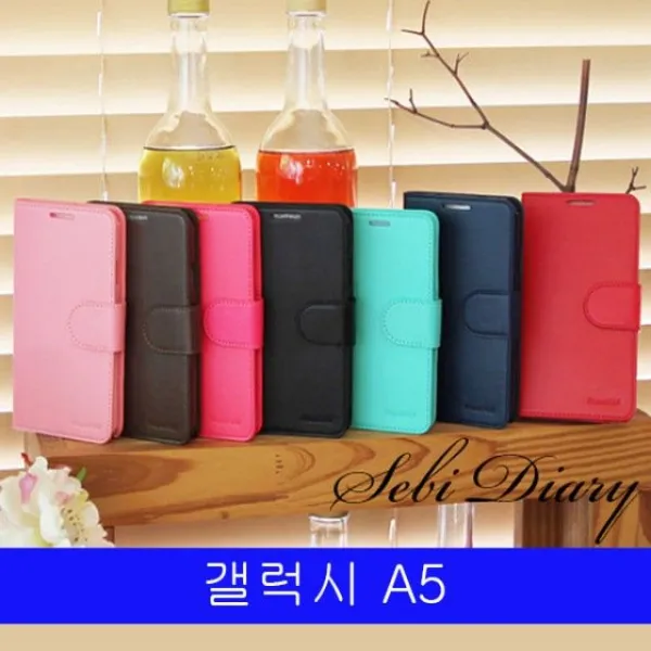 Diarycase휴대폰케이스 가죽케이스 핸드폰악세사리 카드수납 스마트폰갤럭시 A5 폰AD 셰비 다이어리 A500 케이스W14CAB9, 네이비, 본상품선택