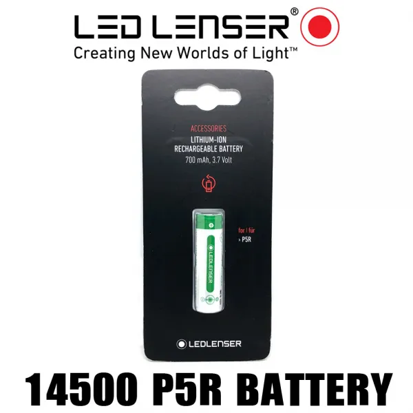 LED LENSER 7703 3.7V Recharge Battery 14500 한강사 충전지, 1개
