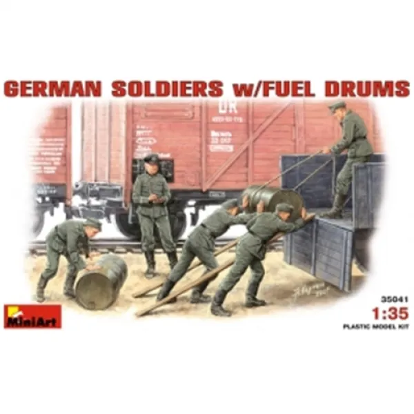 Miniart 35스케일 German soldiers w fuel drums 프라모델