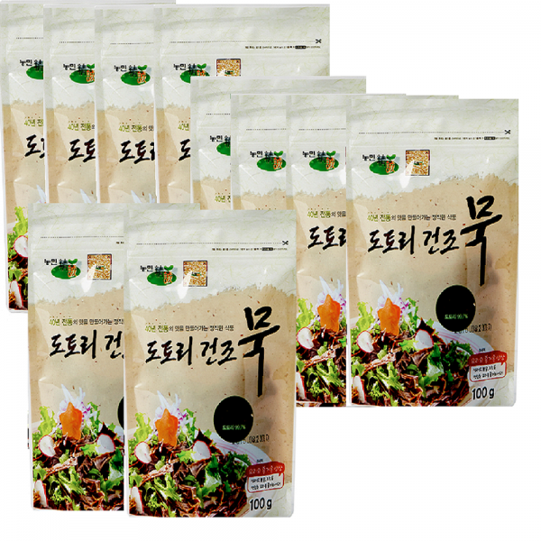 농민식품 국산도토리건조묵 100g x 10개