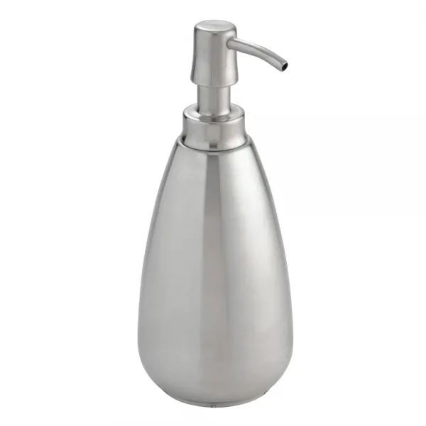 Interdesign 노구 브러쉬드 비누 펌프 스테인리스 스틸 236.6ml, 1개