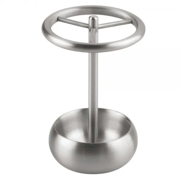 Interdesign 24250 칫솔 꽂이 노구 브러쉬드 7 x 11.4cm, Stainless Steel, 1개
