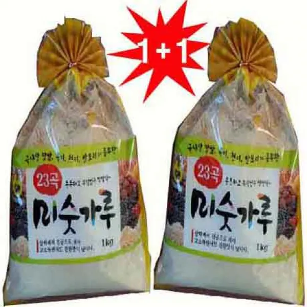 [무료배송]23곡물 [국내산] 미숫가루[1+1]2kg 사계절 종합 영양선식, 1kg, 2봉