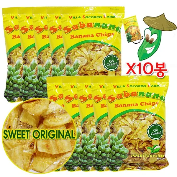 필리핀사바나나 바나나칩 100gx10봉 건바나나 10개 100g