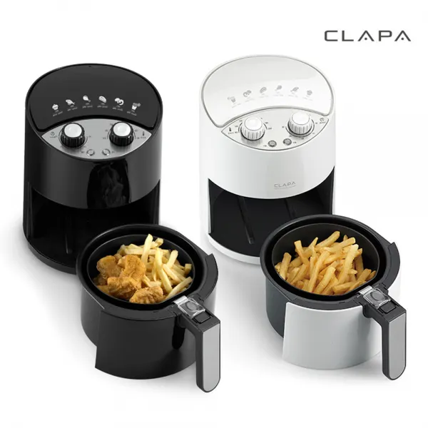 클래파_ CLAPA 에어프라이어 BFB-AF20W /BL (타이머 2ℓ), W(화이트)
