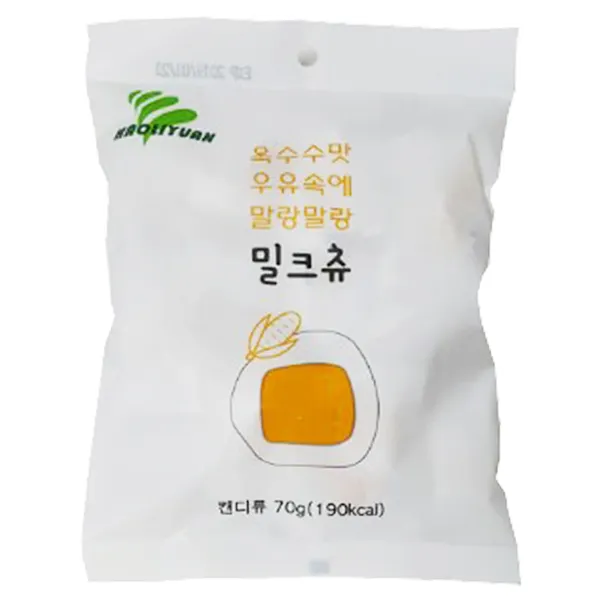 하오리 위안 밀크츄 옥수수향70g, 70g, 1봉