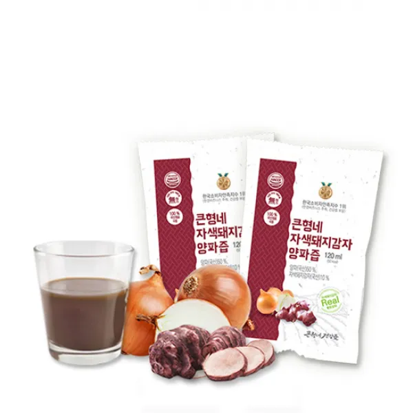 큰형네건강즙 친정엄마를 위한 자색돼지감자양파즙, 60팩, 120ml