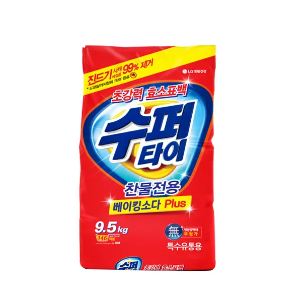 수퍼타이 찬물전용 베이킹소다 PLUS 가루세제, 9.5kg, 1개