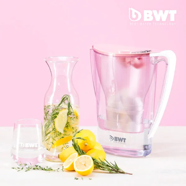 [BWT] 친환경 정수기술 혼족 정수기 정수필터 간이정수기, 펭귄(2.7L Jug Penguin) 핑크