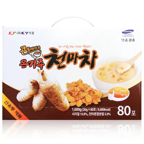 KY식품 콘플레이크 온가족 천마차 분말스틱형, 20g, 80개입