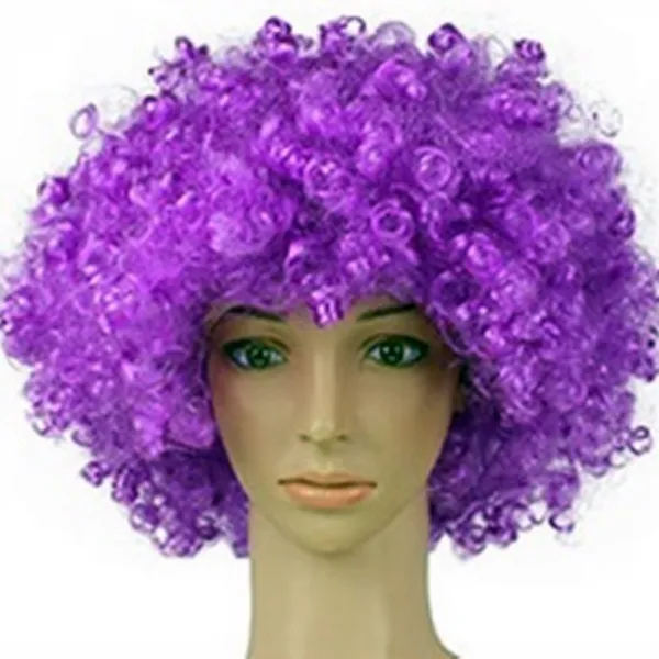 영미네 파티용 가발 코스프레 단발 뽀글이 점보 A10 뽀글이 퍼플 