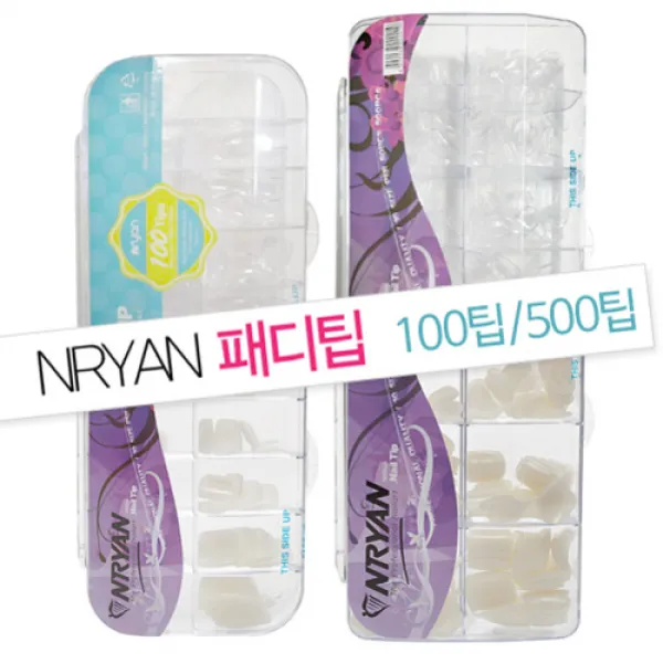 [엔리안] 엔리안 패디팁 라벨스티커랜덤, 1개, 100팁/네츄럴(우윳빛)