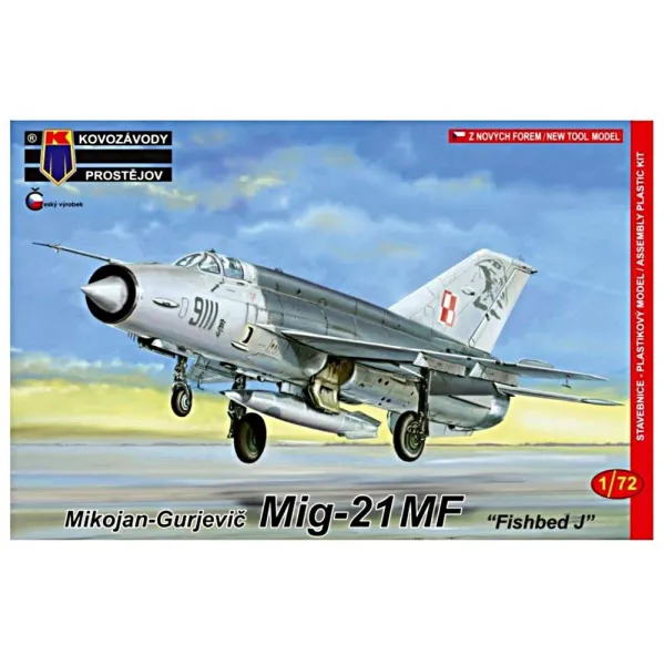 KP model 1/72 바르샤바 조약 회원국 MiG-21MF 프라 모델 KPM0085
