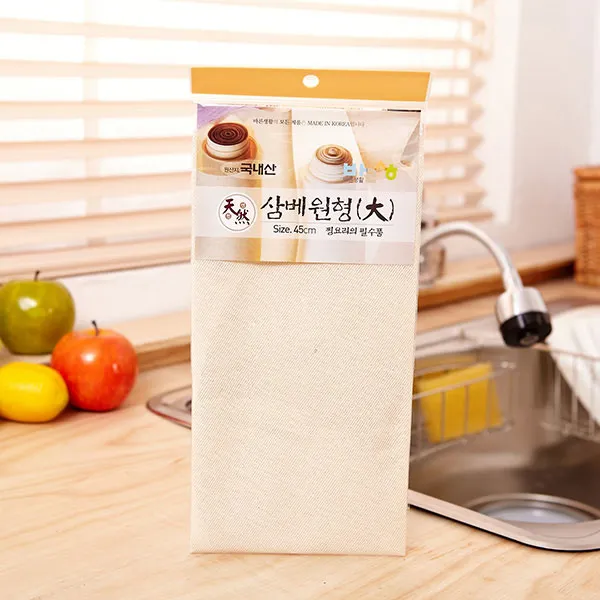 (3개묶음)바른삼베원형-국산 대 거름망 걸음망 HJK-11272 거름망 걸음망 멸치망 육수망 다시다통, 바른삼베원형-국산 대