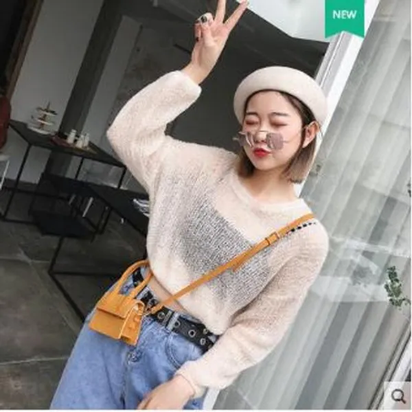 Womantop 북유럽풍티셔츠여성상의윗옷캐주얼티섹시옷남방uk295 R976 New가을신상 여성의류 북고풍 루즈핏 라운드넥 긴소매 니트셔츠