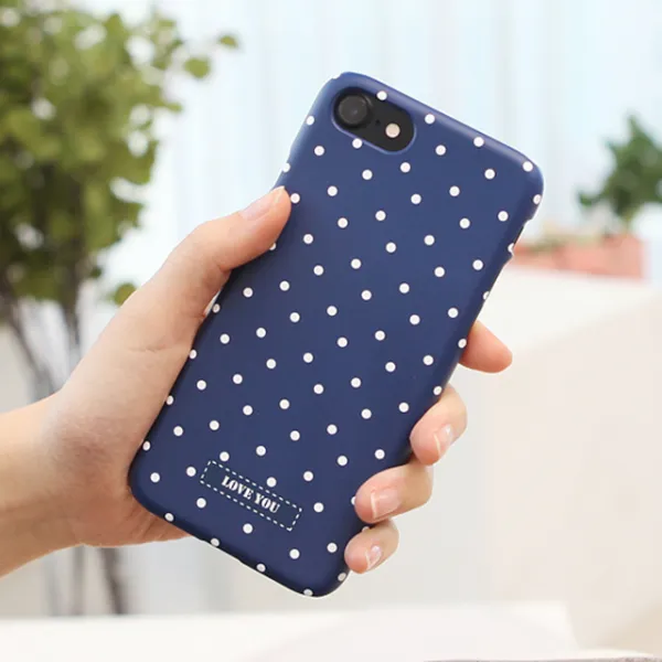 다린 아이폰XR 케이스 트라이코지 스몰도트 3D 곡면 하드 BAR형