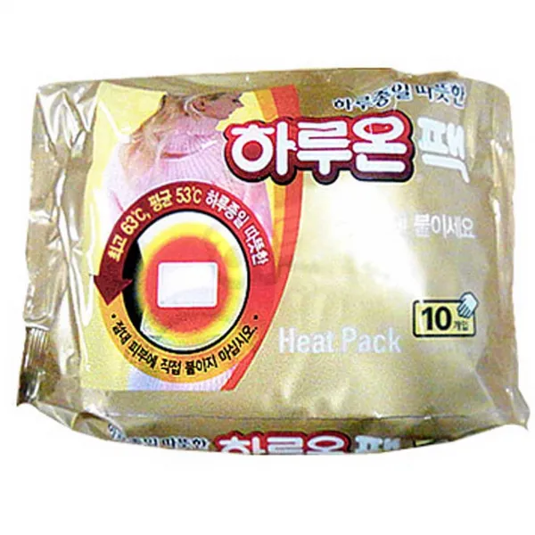국내생산 하루종일 따뜻한 하루온 핫팩 5통 50팩 