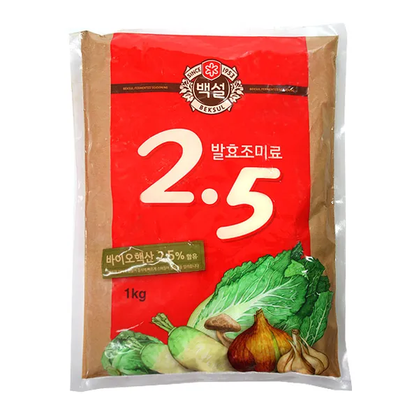 백설 2.5조미료1kg 다시 맛나 다시다 조미료 ITH-14767 소스 화학조미료 향신료 감미료 양념 발효조미료