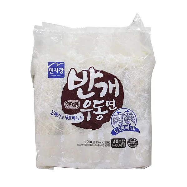 냉동면사랑 반개우동면곱배기용1250gX8봉 ITH-14539 식재료 대용량식자재 업소용식자재 업소용우동