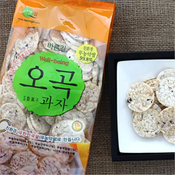 컬러푸드 CFD01705 바른길 오곡과자 (국산 110g), 1개