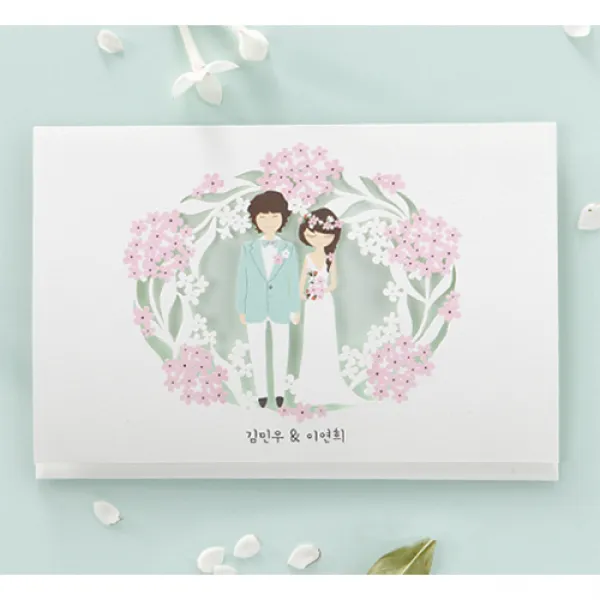 앤유카드 청첩장, 로맨스, 50매