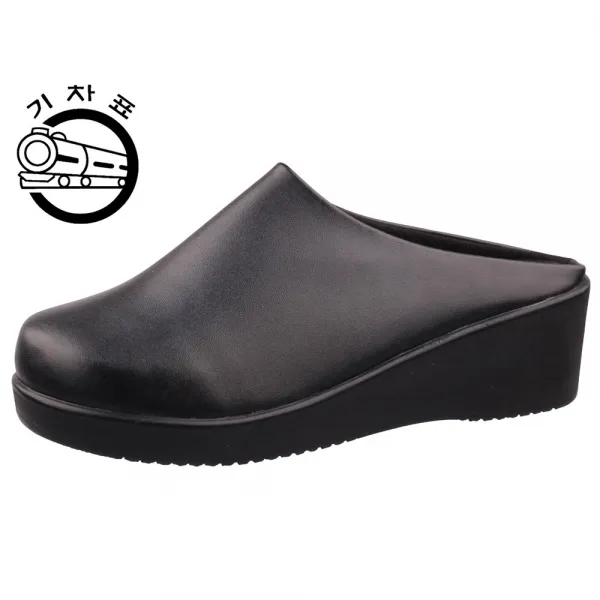 기차표 3cm굽높이 태미 여성슬리퍼 사무실 여자샌들