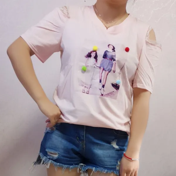 고품질라운드넥 상의 늘리다 캐쥬얼sXw47