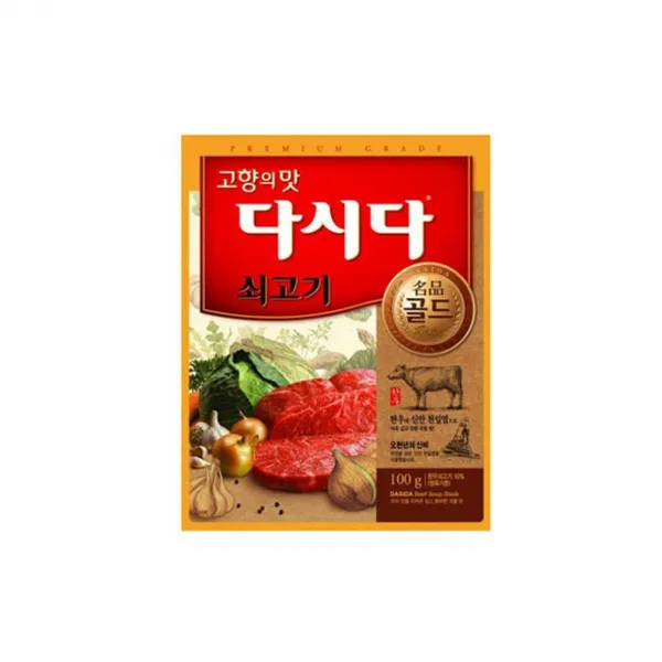 오버레이 CJ)(쇠고기)다시다 명 품 골드 100g_1개입, 고른거결정