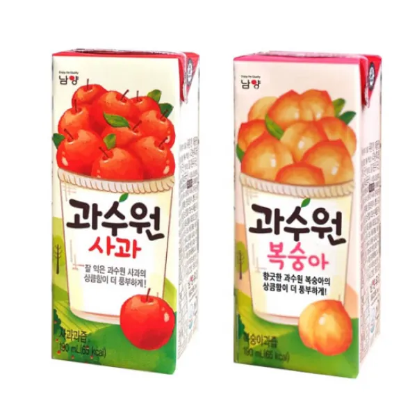남양 과수원 190m 사과24팩+복숭아24팩, 48팩