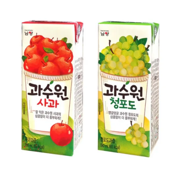 남양 과수원 190m 사과24팩+청포도24팩, 48팩