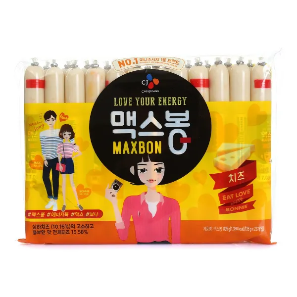 맥스봉 치즈 소시지, 35g, 23개