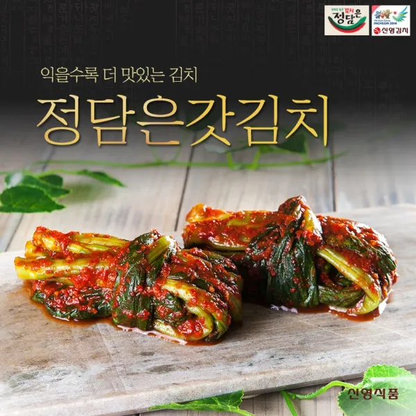 신영식품 [신영식품] 정담은 국내산 갓김치 3kg 5kg 10kg, 1박스