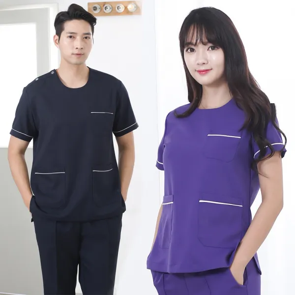 누림상사 라운드넥 수술복 상의 간호복 간호사복 병원유니폼