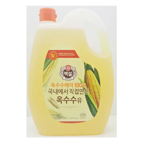 백설 옥수수유, 3.6L, 2개