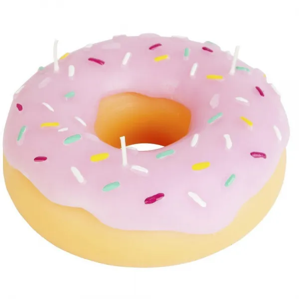 써니라이프 도넛 캔들 인테리어용모양초 14 x 14 x 5.1cm, 1개, doughnut