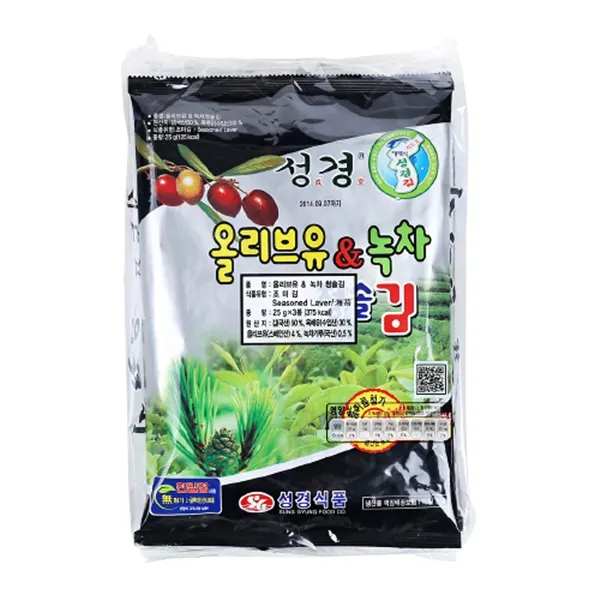 상세설명 참조 (맛나)올리브유&녹차김25g*3/성경, 수량
