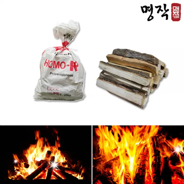 자연건조 참나무장작 0호/캠핑장작/땔감/캠프파이어, 단품
