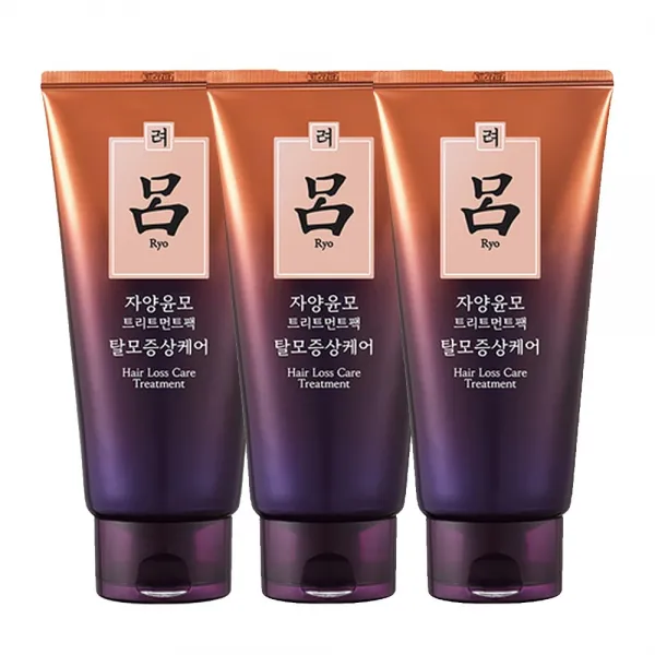 려 자양윤모 탈모증상케어 두피모발 트리트먼트 300ml 3개