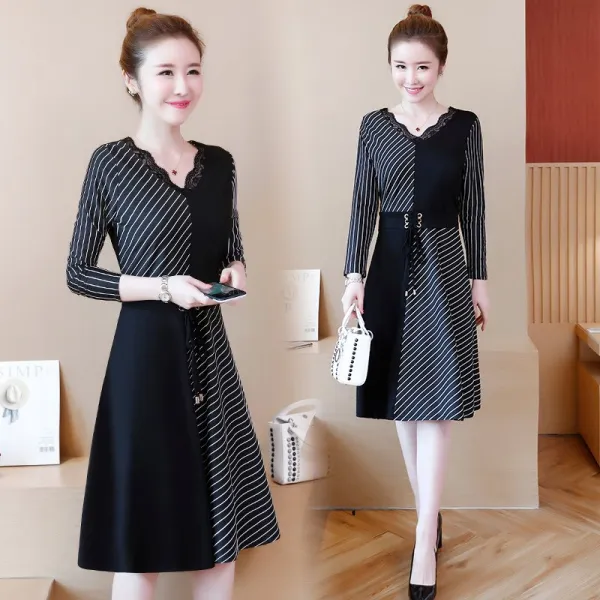  옴니아 여성 가을원피스 니트원피스 롱원피스 긴팔원피스 루즈핏 빅사이즈d10