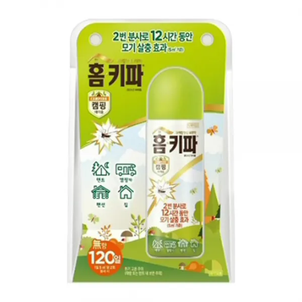 홈키파 원샷곱하기투 캠핑 에어졸 25ml, 1
