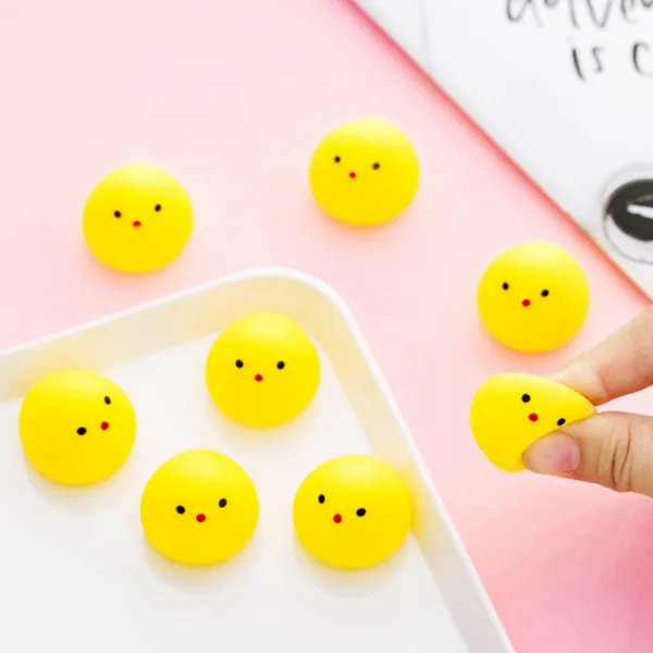 돼지 병아리 곰 오리 물개 삑삑이 아기자기 소품 핑크덕후 문구덕후, 삑삑이-병아리
