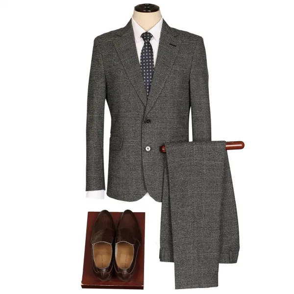 As18111 잔잔한 체크 검정 버튼 남성정장 겨울/봄/가을 남성정장 남자정장 정장 양복 결혼식 수트 유로옴므 남자수트 남자세미정장 슈트 남자슈트 