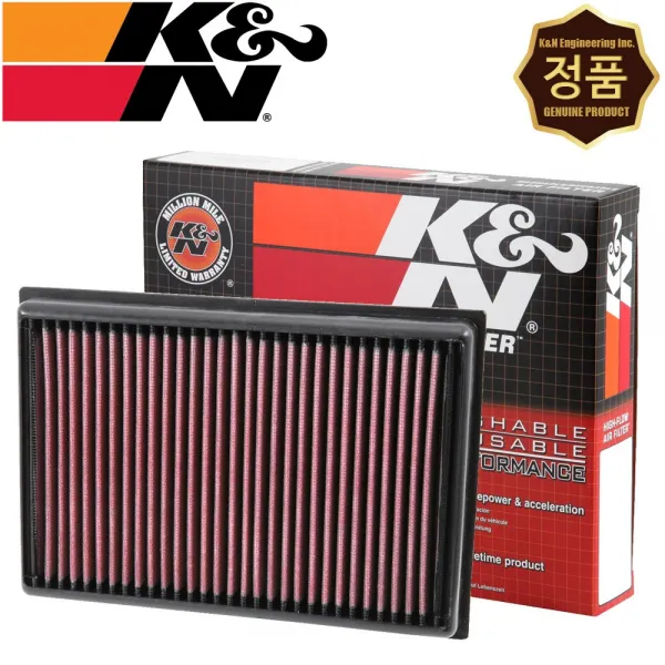 K&N 33-5007 반영구적 순정형 튜닝 흡기 에어필터 쉐보레 트랙스 1.6 디젤, 수량, 모델명/품번